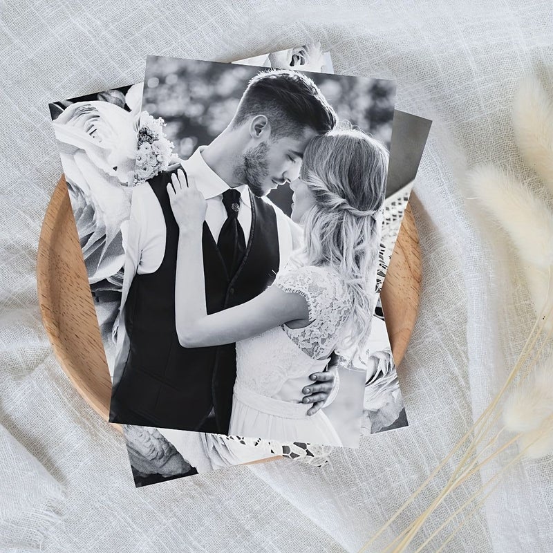 10 Pcs Custom Photo Printing Plastic Laminated Sheets 7 Inch Over Molding For Picture Preservation HD Laminates For Christmas Gifts Birthdays Couple And Pet Photos Upload Your Own Images - Image 4