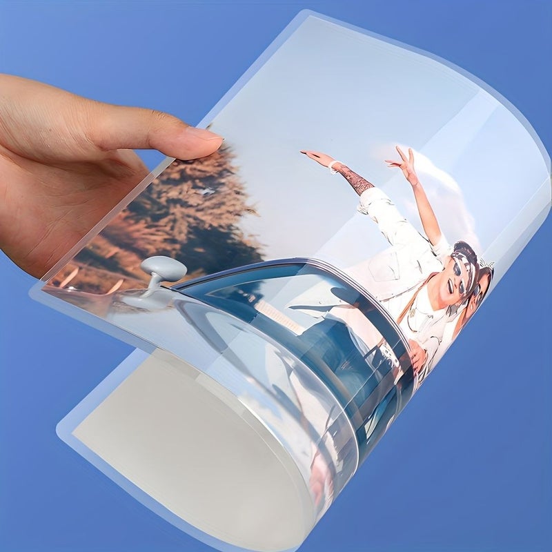 10 Pcs Custom Photo Printing Plastic Laminated Sheets 7 Inch Over Molding For Picture Preservation HD Laminates For Christmas Gifts Birthdays Couple And Pet Photos Upload Your Own Images - Image 3