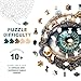 Purdicra Wooden Puzzles for Adults Mechanical Eyes Wooden Jigsaw Puzzle Unique Animal Shaped Wood Puzzles Adult Christmas Birthday Gifts for FriendsFamily Home Decor 85 85in 100pcs - Image 4