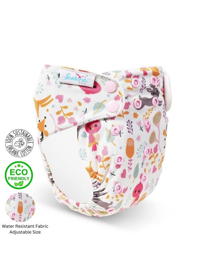SEABIRD Premium Cloth Diaper For 3 17 Kg Kids Best Choice For New Moms Washable & Reusable Wash Upto 300Times With Insert;Pad - Image 3