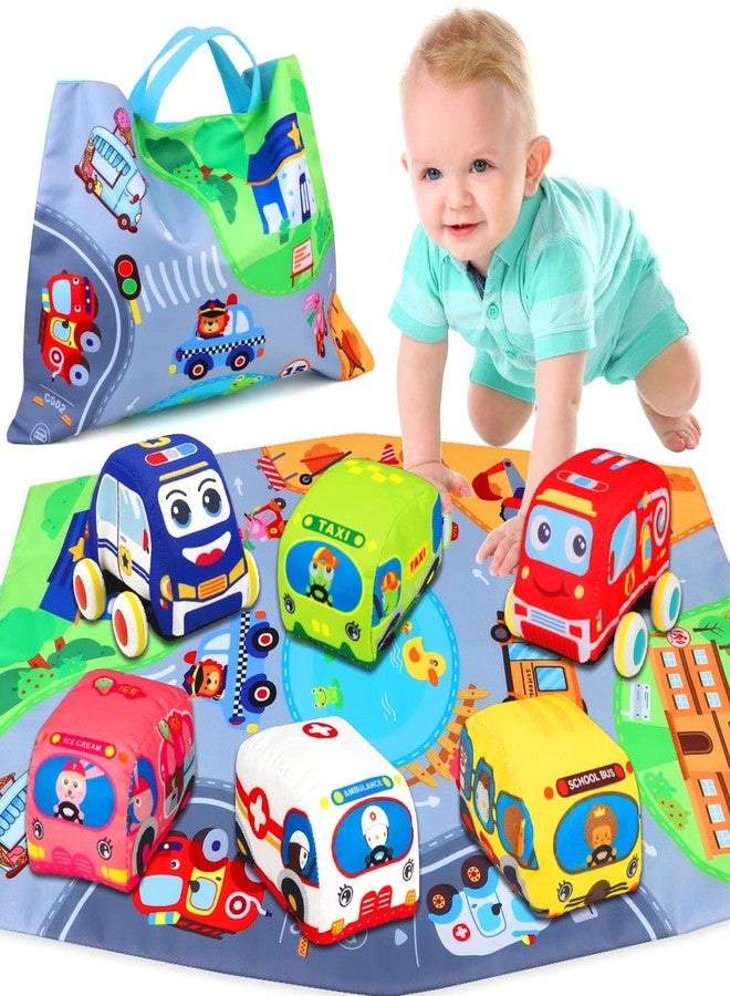 LOVKIZ Baby Toys 6 to 12 Months - Soft Car Toys for 1 Year Old Boy Girl with Playmat Storage Bag - Infant Baby Toys 12-18 Months Toddler Toys Age 1-2 - 1st Birthday Gifts 1 2 3 Years Old Baby - Image 1