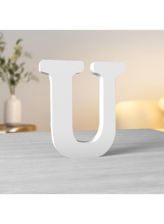 TPGP 6 Inch White Wood Letters Unfinished Wood Letters for Wall Decor and Home Party Projects - Image 1