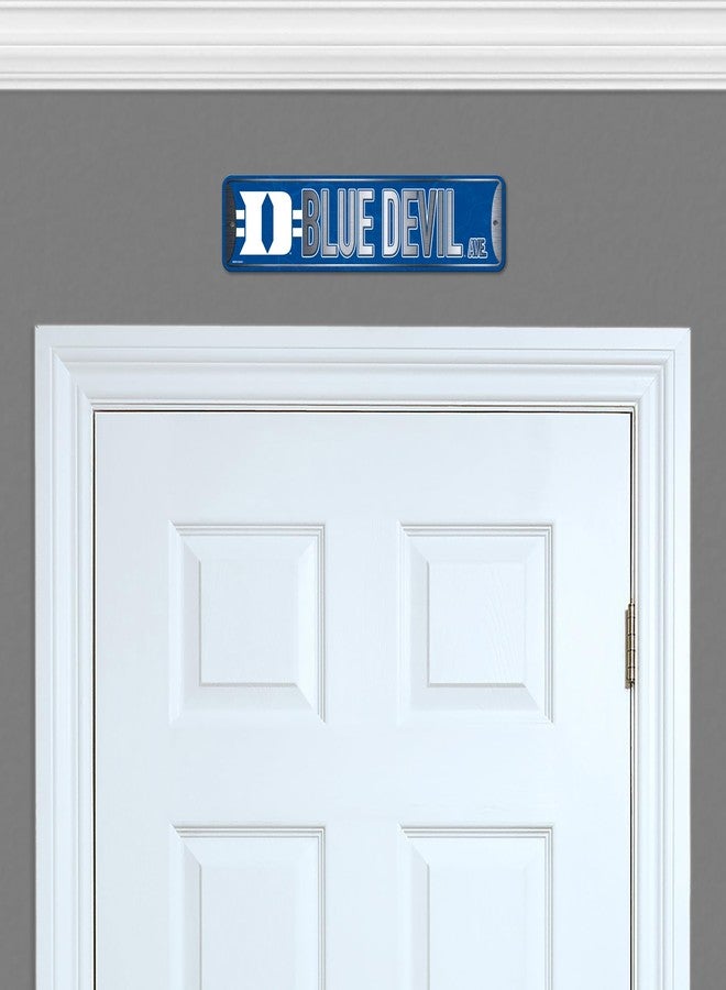 Rico Industries NCAA Duke Blue Devils Standard Metal Street Sign 4" x 15" Home Décor - Bedroom - Office - Man Cave - Image 4