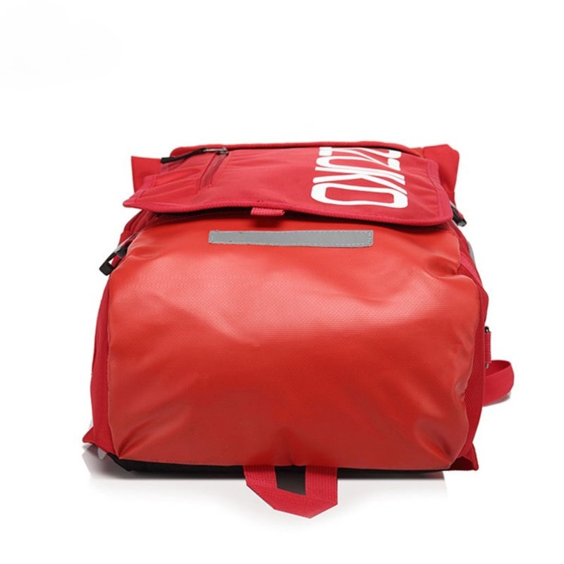 OZUKO School Backpack for Travel Work School with 15.6 Inch Laptop Sleeve Water-Resistant Lightweight Large Capacity Breathable Padded Back, Red, 8020 - Image 5