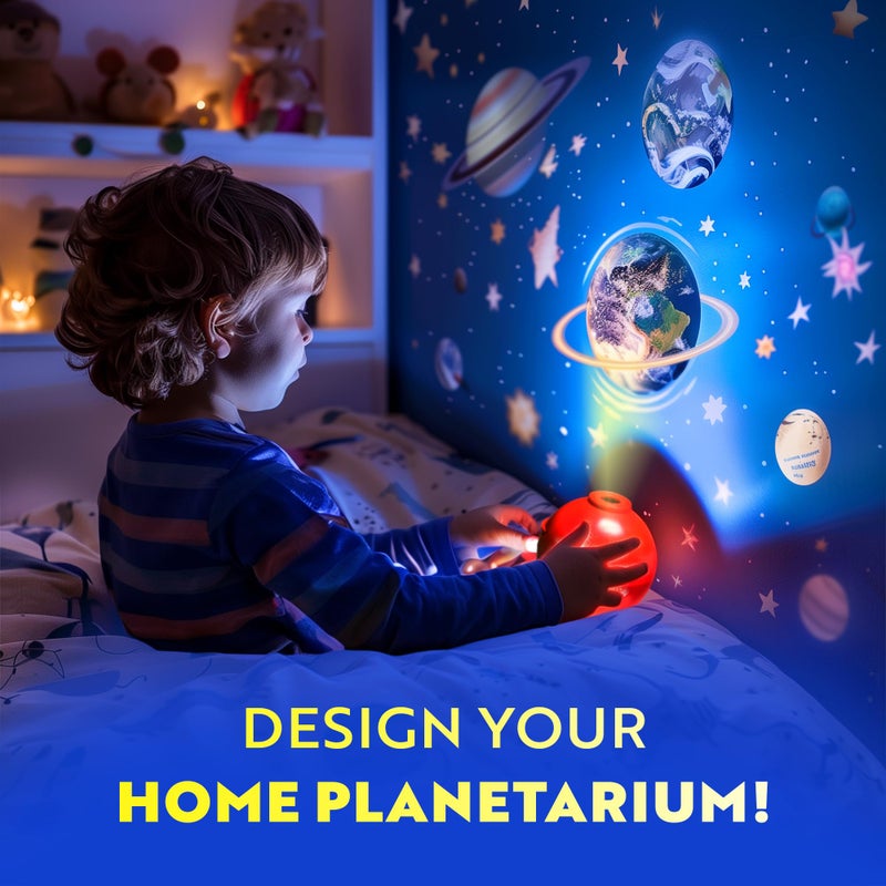 Playz Premium Solar System Model Kit for Kids - 4 Speed Motor, HD Planetarium Projector, 8 Painted Planets & 8 White Foam Balls with Paint and Brush for a Hands-On STEM DIY Project for Space Toys - Image 5