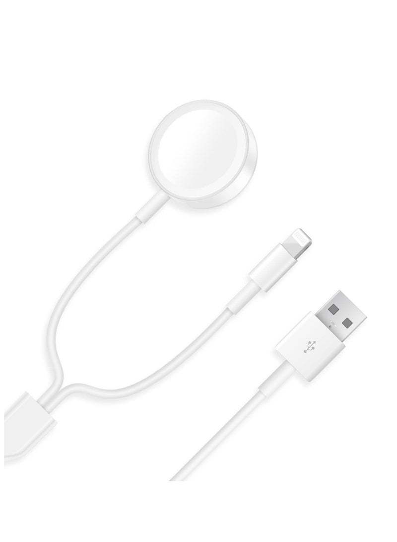 KASTWAVE Smart Watch Charger Wireless USB 3.9 Inch/1.0m, Update Version Charging Cable for Watch Series SE/7/6/5/4/3/2/1 & Phone 12/11/Pro/Max/XR/XS/XS Max/X&Pad Series  - Image 1