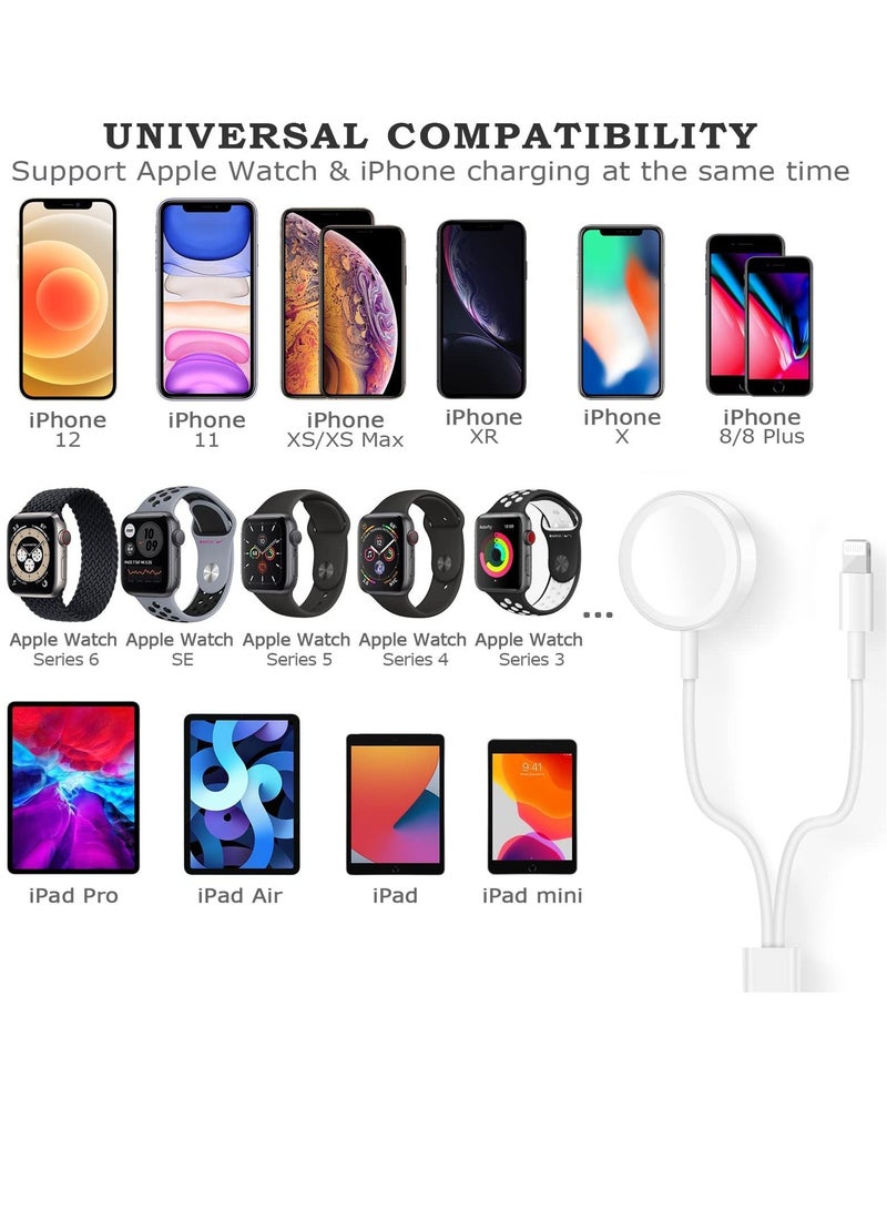 KASTWAVE Smart Watch Charger Wireless USB 3.9 Inch/1.0m, Update Version Charging Cable for Watch Series SE/7/6/5/4/3/2/1 & Phone 12/11/Pro/Max/XR/XS/XS Max/X&Pad Series  - Image 2