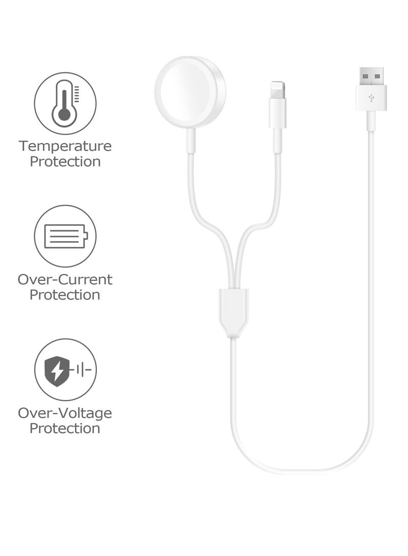 KASTWAVE Smart Watch Charger Wireless USB 3.9 Inch/1.0m, Update Version Charging Cable for Watch Series SE/7/6/5/4/3/2/1 & Phone 12/11/Pro/Max/XR/XS/XS Max/X&Pad Series  - Image 5