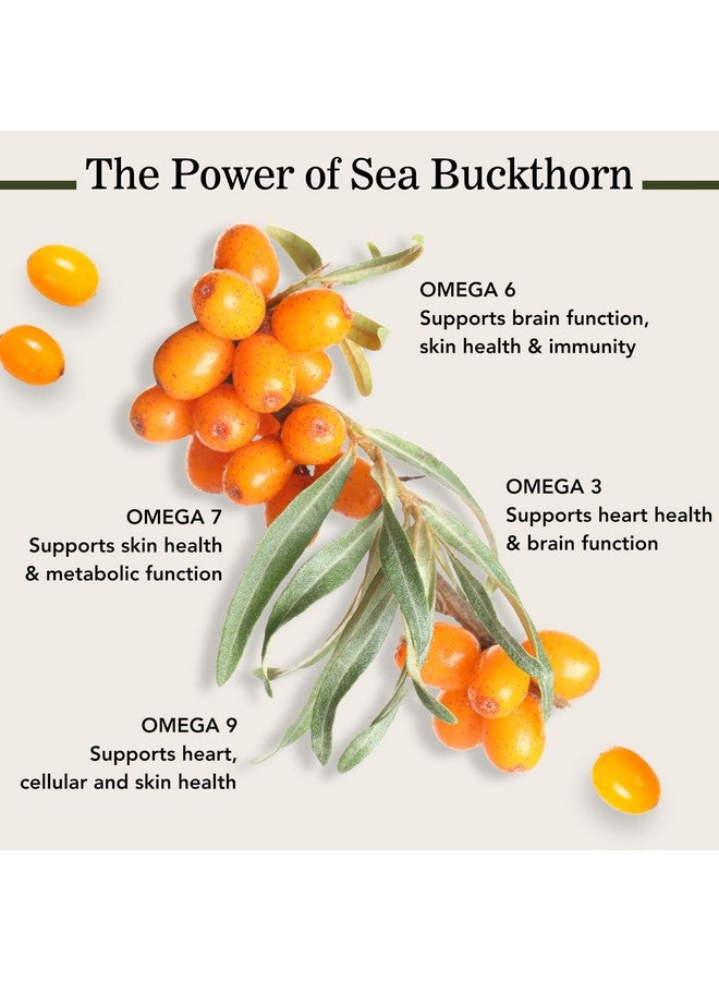 مزيج زيت نبق البحر، أوميغا 7 كامل، 60 كبسولة هلامية (500 ملغ لكل كبسولة) - Image 3