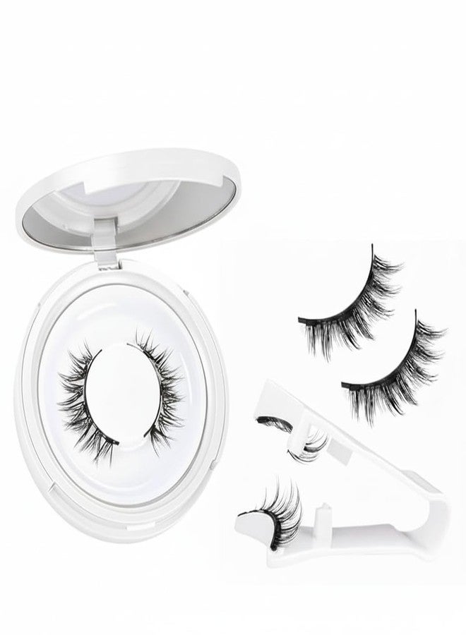 ZEVESTY Magnetic Eyelashes Without Eyeliner | No Glue Needed Easy To Wear and Remove, Includes Cross and Dense Styles For a Natural Look | All-Day Comfort Reusable Eyelash Extension Kit (1PAIR) - Image 1