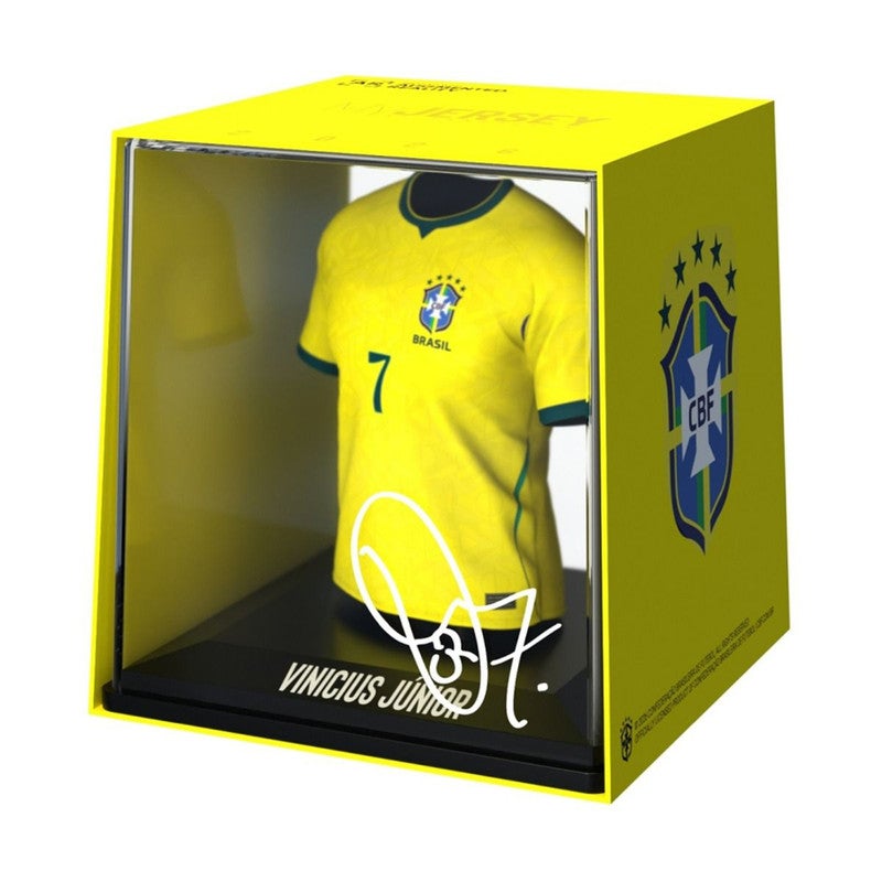 FanCollex - Vini Jr  ( Brazil )  -  Home Jersey 2026 Collectible Miniature - Image 1