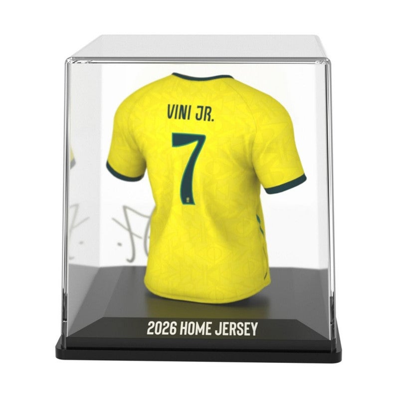 FanCollex - Vini Jr  ( Brazil )  -  Home Jersey 2026 Collectible Miniature - Image 3