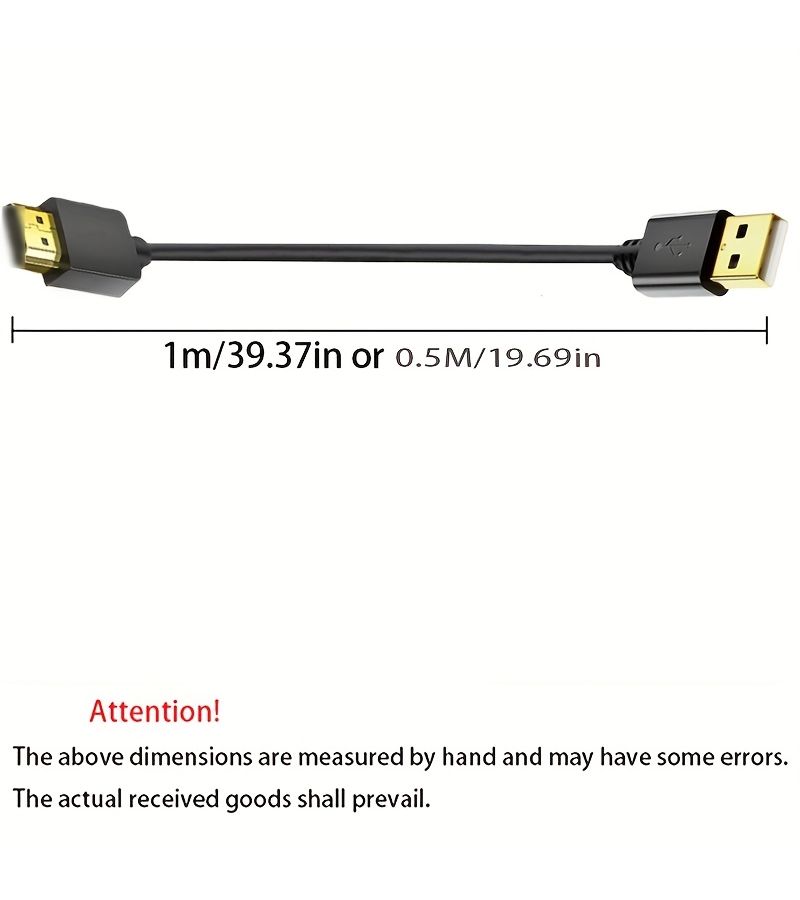 USB 2.0 HD Fast Charger Cable 19.69in for USB to HD Devices - Image 2