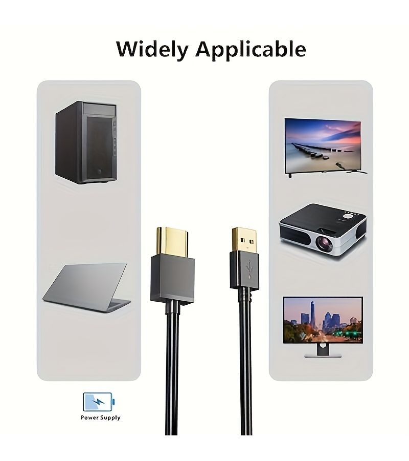 USB 2.0 HD Fast Charger Cable 19.69in for USB to HD Devices - Image 1