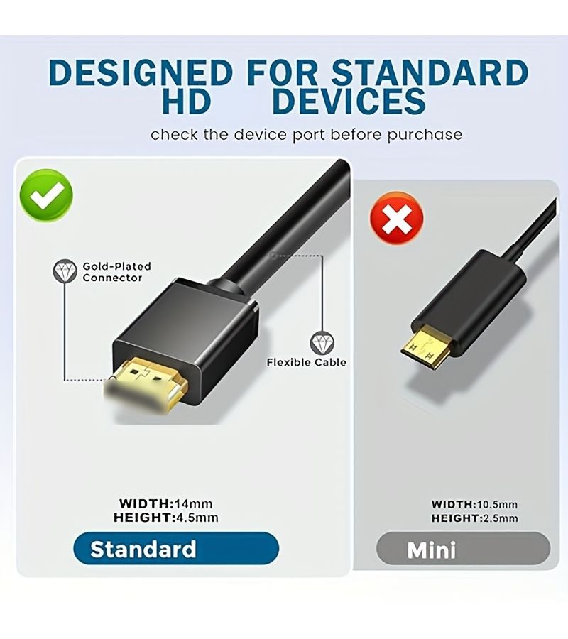 USB 2.0 HD Fast Charger Cable 19.69in for USB to HD Devices - Image 3