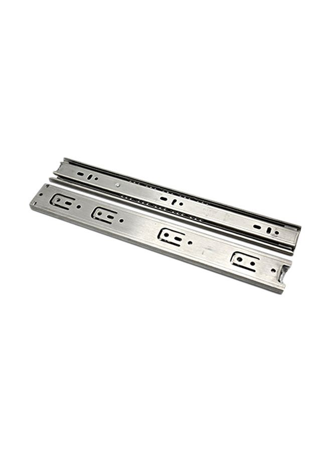 NIBEMINENT 2-Piece Stainless Steel Drawer Slides Silver 30x2.50x4.50centimeter  - Image 1