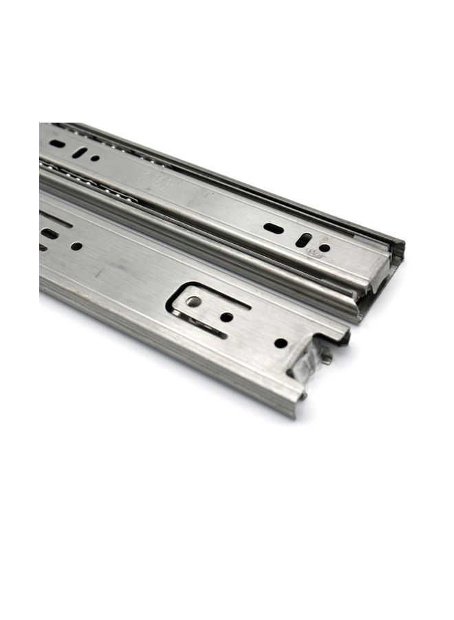 NIBEMINENT 2-Piece Stainless Steel Drawer Slides Silver 30x2.50x4.50centimeter  - Image 5