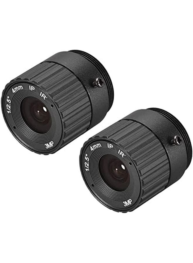XYWHPGV 2Pcs 4mm F1.4 Varifocal Lens 3MP 1 3 Inch CS Mount for CCD Camera - Image 1