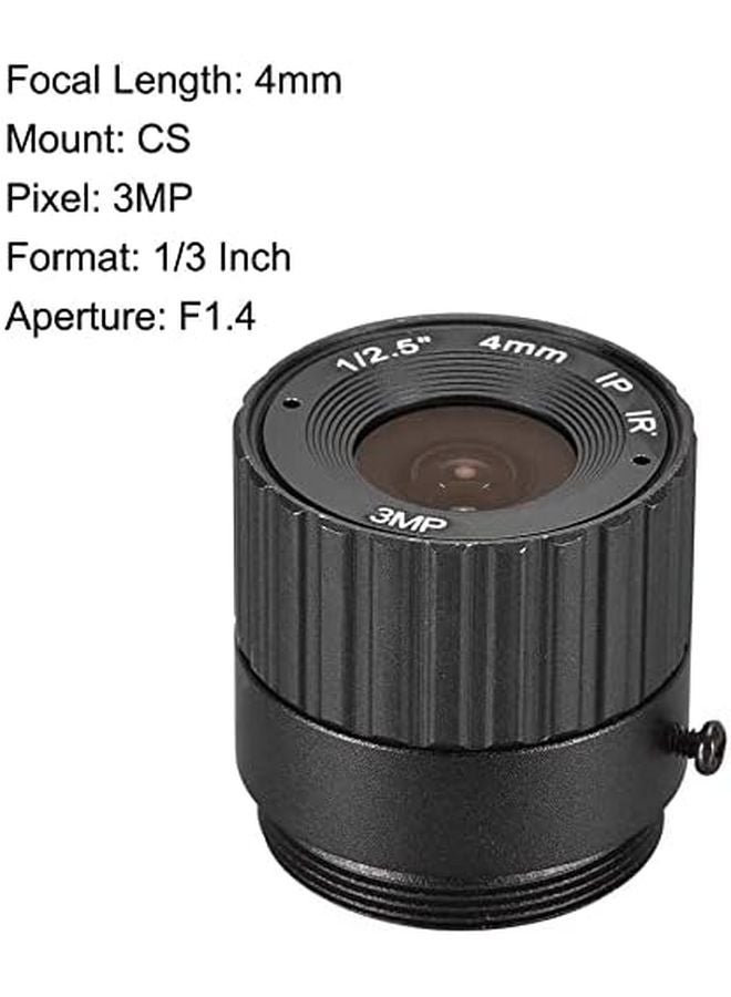 XYWHPGV 2Pcs 4mm F1.4 Varifocal Lens 3MP 1 3 Inch CS Mount for CCD Camera - Image 3