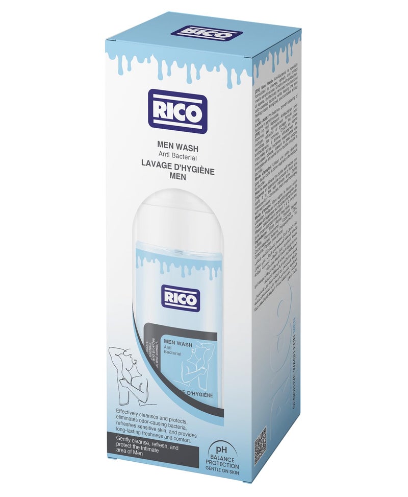 ريكو RICO Natural Intimate Wash for Men, Foam, Lavender Scent, 200ml - Image 1