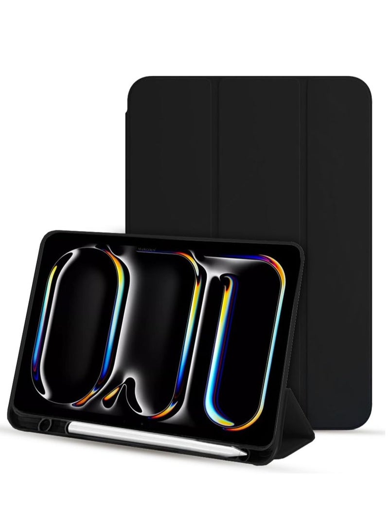 MIGOFAST iPad Pro 11 Inch Case M4 (2024 5th Generation) with Pencil Holder Trifold Stand Smart Case with Soft TPU Back, Auto Wake/Sleep - Image 2