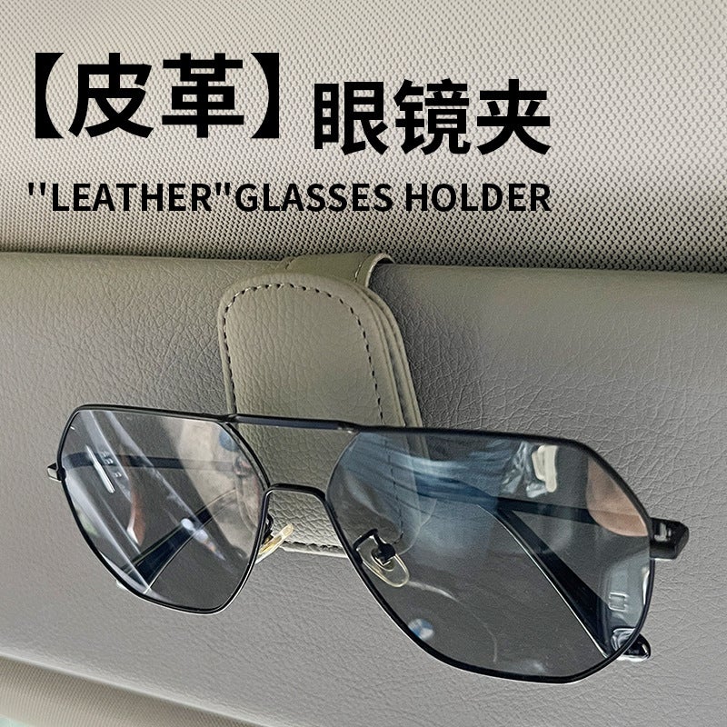 Car Glasses Clip Glasses Bracket Sun Visor Sunglasses Car Sunglasses Clip Multi-Functional Card Holder Storage Clip - Image 3