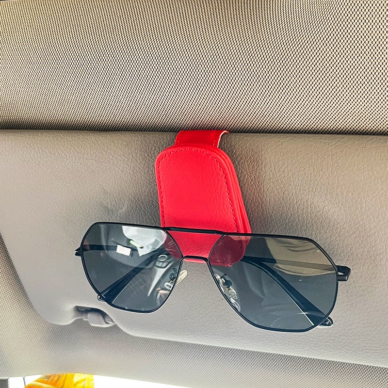 Car Glasses Clip Glasses Bracket Sun Visor Sunglasses Car Sunglasses Clip Multi-Functional Card Holder Storage Clip - Image 1