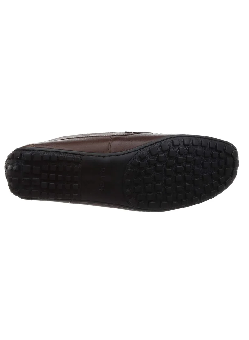 RUOSH Mens Loafer Slip on Driving Comfort Leather Work Office Formal Occasion Party Casual Wear Italian Design Anti Skid Padded Insole Fashion Premium Shoes