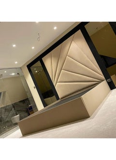 Nayam Sleep Bespoke Art Deco Mirror Bedframe 200x200x40Cm  - Image 4