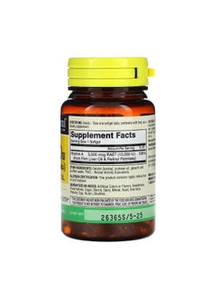 Mason Natural Vitamin A from Fish Liver Oil 3000 mcg 10000 IU 100 Softgels  - Image 2