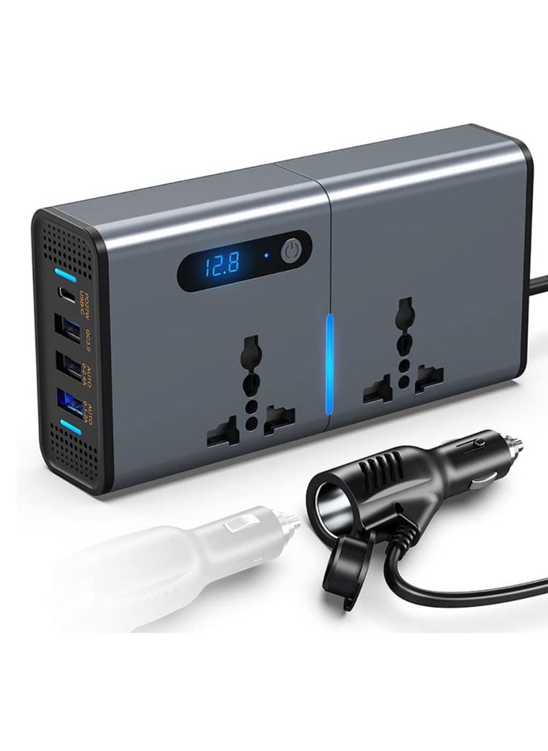 Generic - "Efficient 200W Car Inverter: Multi-Port Charger for Cars, SUVs, and Trucks" - Image 1