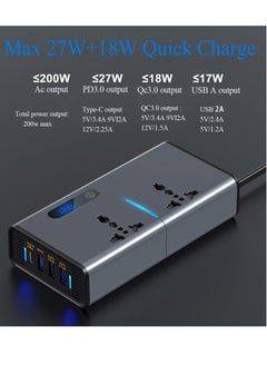 Generic "Efficient 200W Car Inverter: Multi-Port Charger for Cars, SUVs, and Trucks"  - Image 3