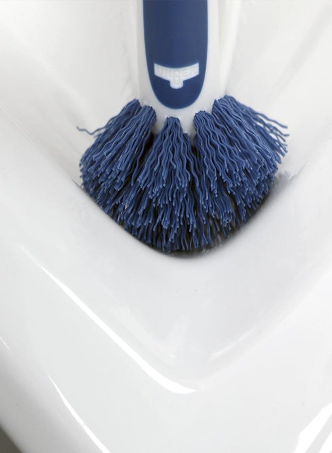 Unger 2-in-1 Bath and Tile Scrubber Brush Tool, Crevice Cleaning Supplies, Dishwasher Safe, Rounded Bristles for Bathroom Scrubbing, Great for Tile, Bathtubs, and Showers - Image 4