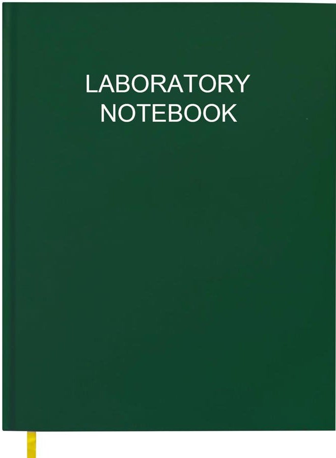 Tuun Fuplan Lab Notebook/Laboratory Notebook - (.25" Grid Format), Laboratory Notebook Quad Ruled Science Lab Book with Grid Pages: Table of Contents for Chemistry, Physics, Biology, 8" x 10", Green - Image 1