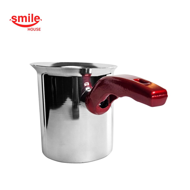 Smile House - Stainless Steel Boiler Pot - Red Handle (Size 1-300ml) - Image 3