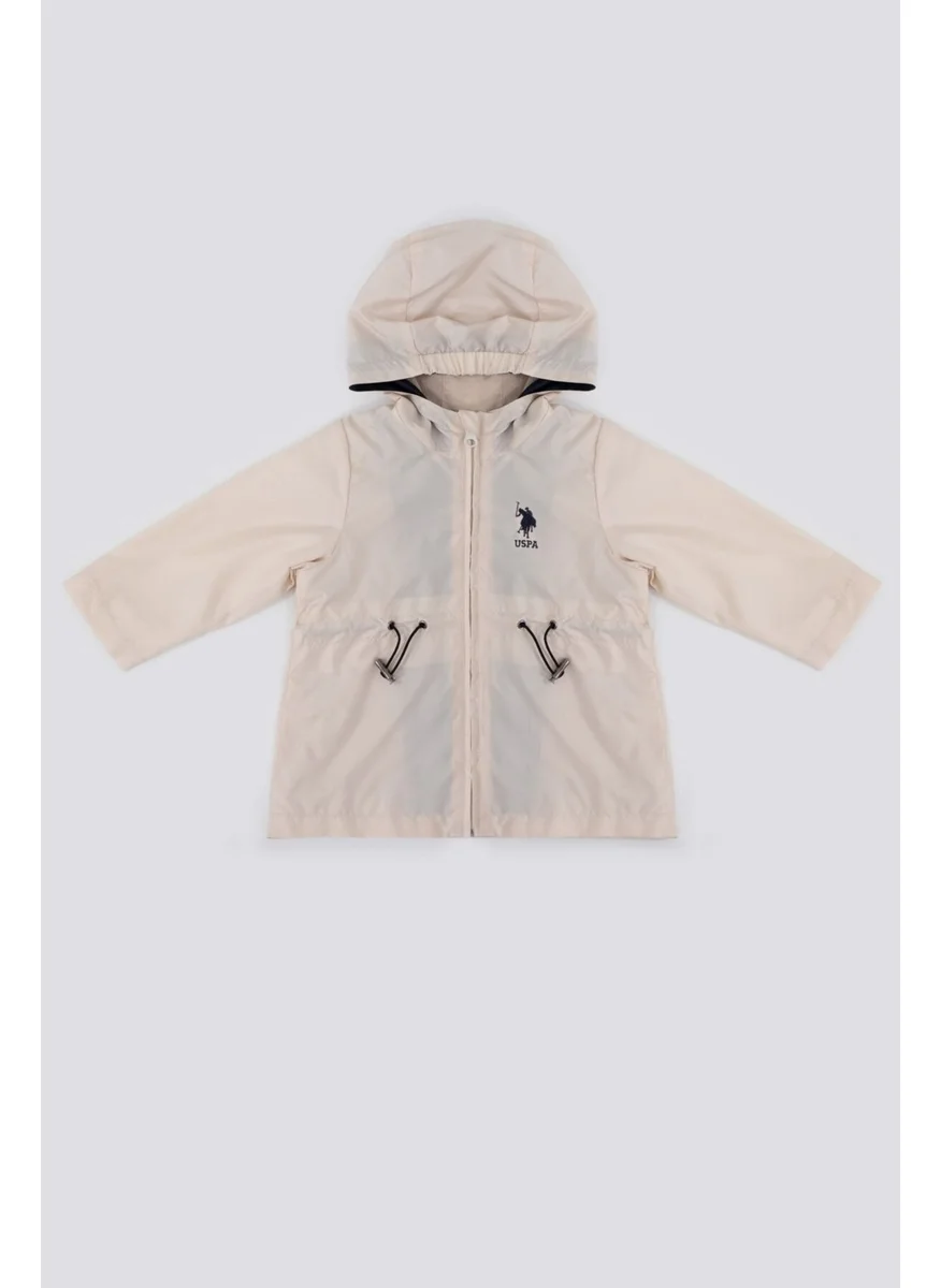 يو اس بولو اسن Navy Blue Baby Girl Raincoat