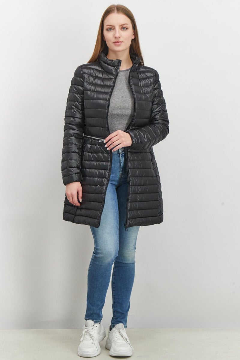 Tumi Women Long Sleeve Flex Down Walker Jacket, Black - Image 3