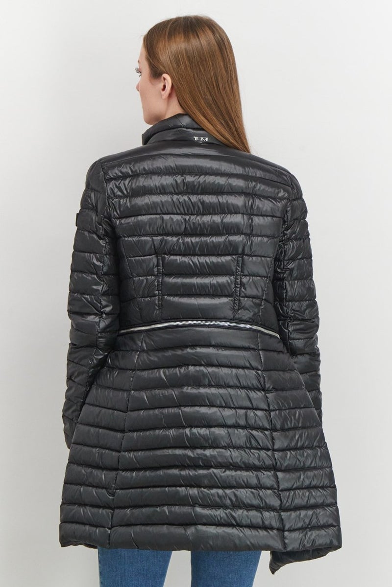 Tumi Women Long Sleeve Flex Down Walker Jacket, Black - Image 2