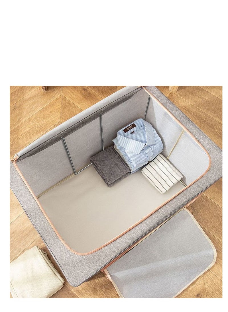 Generic - Large Capacity Storage Bags Box Design with Lids and Double Zippers with Transparent Window, Suitable for Organizing Shelves, Office, Nursery, Toys -H - Image 1