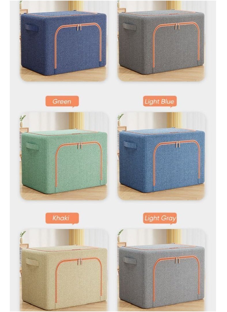 Generic - Large Capacity Storage Bags Box Design with Lids and Double Zippers with Transparent Window, Suitable for Organizing Shelves, Office, Nursery, Toys -H - Image 1