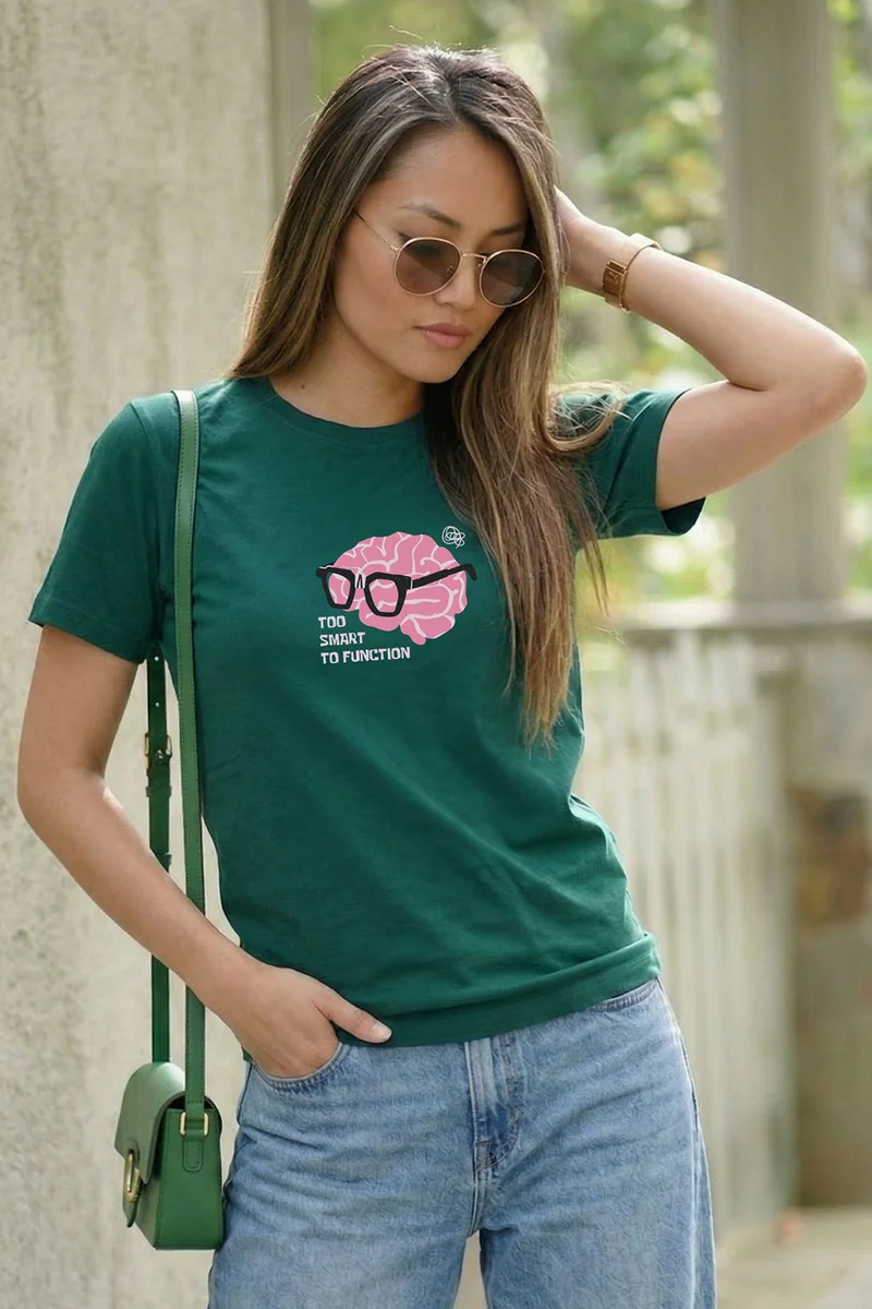 Juneberry JUNEBERRY® Women’s Regular Fit Printed Tee – 100% Pure Cotton, Round Neck, Half Sleeve Graphic T-Shirt for Daily Use (JB_55_TSTF_G117_XXL)
