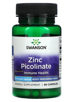 SWANSON Zinc Picolinate - Body Preferred Form 22 mg 60 Caps 