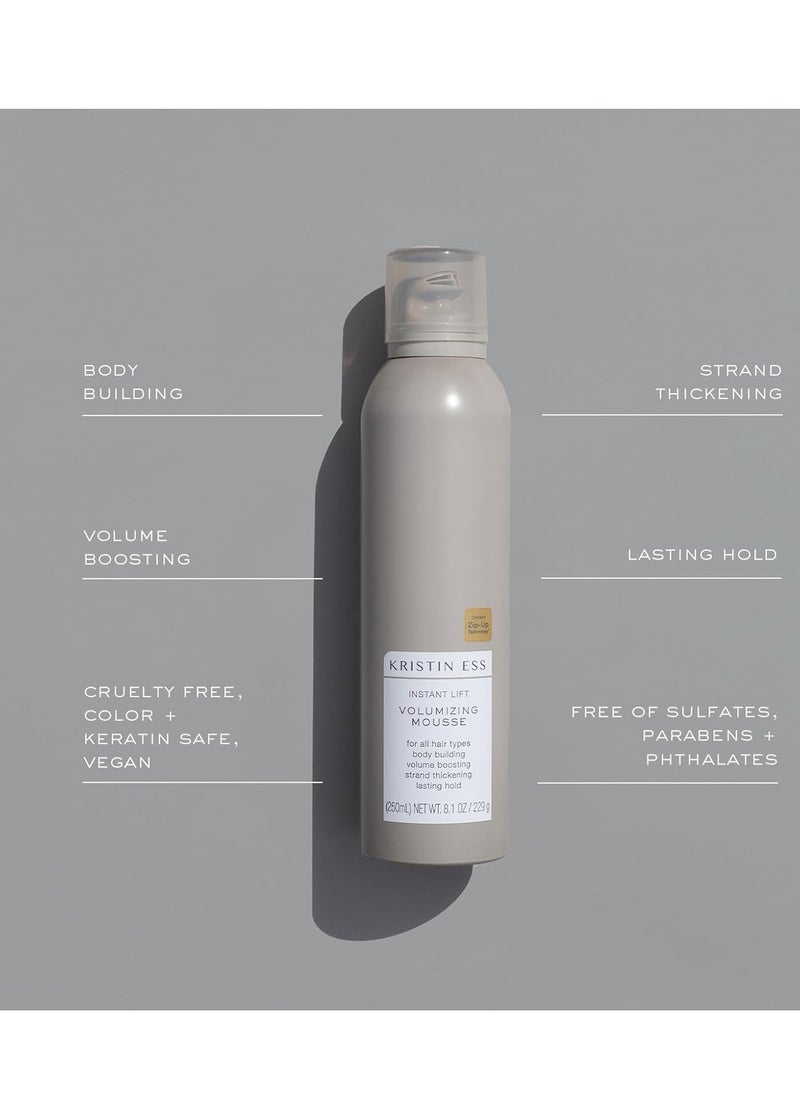 Kristin Ess Kristin Ess 8.1 Oz Mousse + 8.45 fl. oz. Spray Instant Lift Volumizing Hair Thickening Bundle  - Image 2