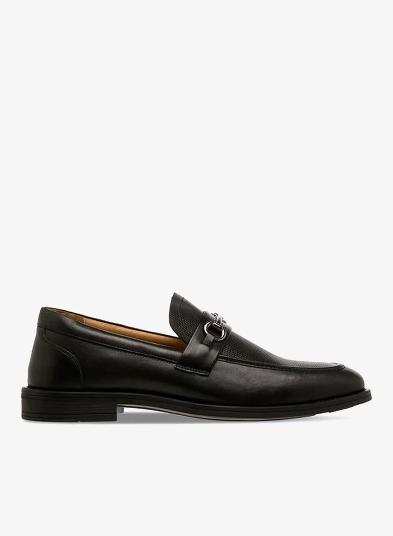 DUCHINI Men Textured Leather Loafers