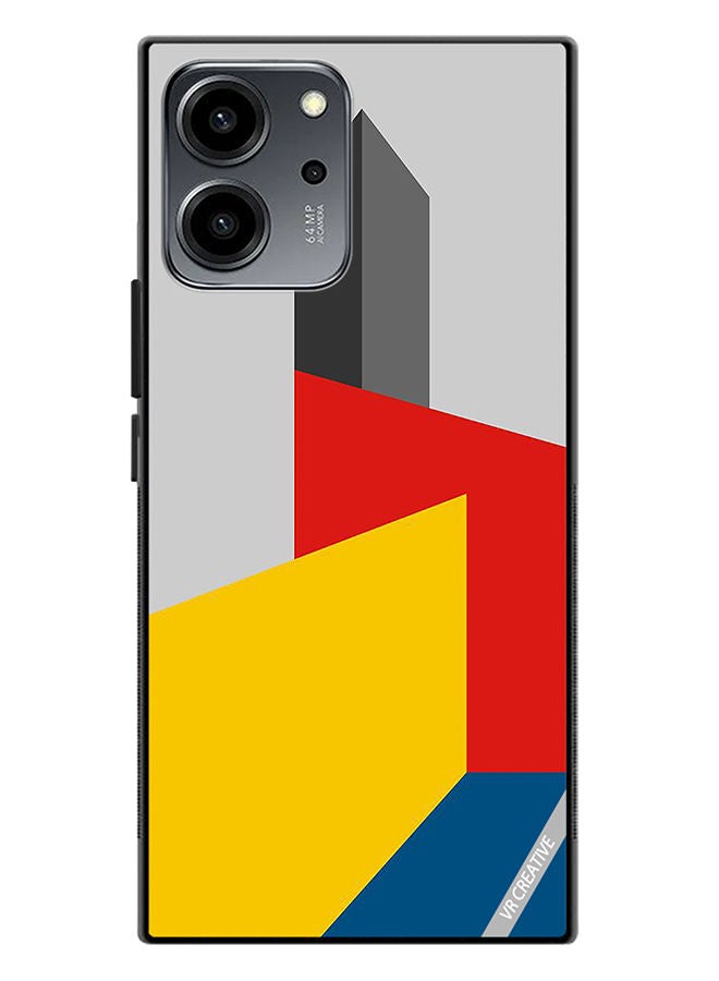 VR CREATIVE Protective Case Cover For Honor 80 SE Bauhaus Tower Design Multicolour - Image 1