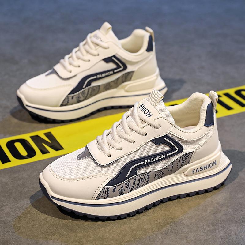 Men'S Shoes Summer Breathable Mesh Thin Forrest Gump Sports Shoes Men'S Thick-Soled Non-Slip Running Dad Shoes - Image 2
