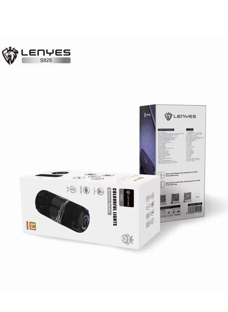 Lenyes - Lenyes S825 Speaker Wireless Bluetooth 5.3 TWS IPX6 Waterproof HIFI - Image 1