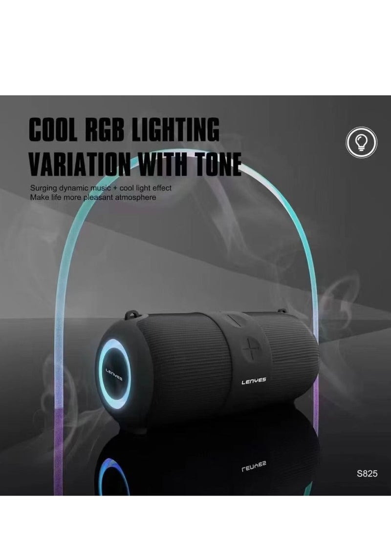 Lenyes - Lenyes S825 Speaker Wireless Bluetooth 5.3 TWS IPX6 Waterproof HIFI - Image 1