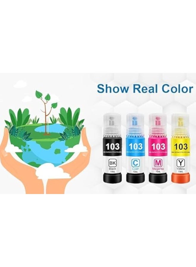 Terabyte 103 Ink Bottle for 103 for EcoTank L1110‎/L1210/L1250/L3100/L3101/L3110/L3111/L3150/L3151‎/L3156/L3160/L3210/L3211/L3250/L3251/L3256/L3260/L3266/L3550 103INK - Image 3