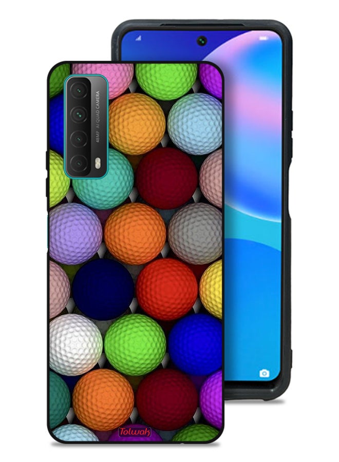 Tolwak Huawei P smart (2021) Protective Case Cover Balls Abstract Art - Image 1
